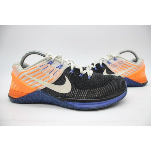 Nike Other - Nike Metcon DSX Flyknit Training Shoes Men's 9 Black Orange Athletic 852930-006